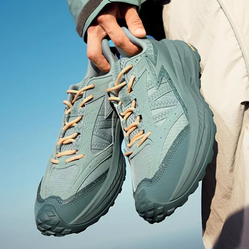 361° Cushioning, Slip Resistant, And Abrasion Resistant Low Top Casual Trail Running Shoes Men's Green-2