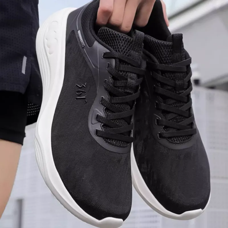 361° Abrasion Resistant, Breathable, Lightweight Low Top Training Running Shoes Men's Black-2