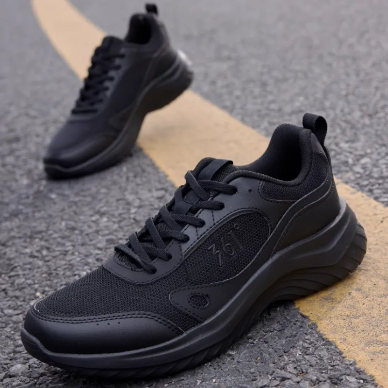 361° Abrasion Resistant Breathable Low Top Running Shoes Men's Black-2