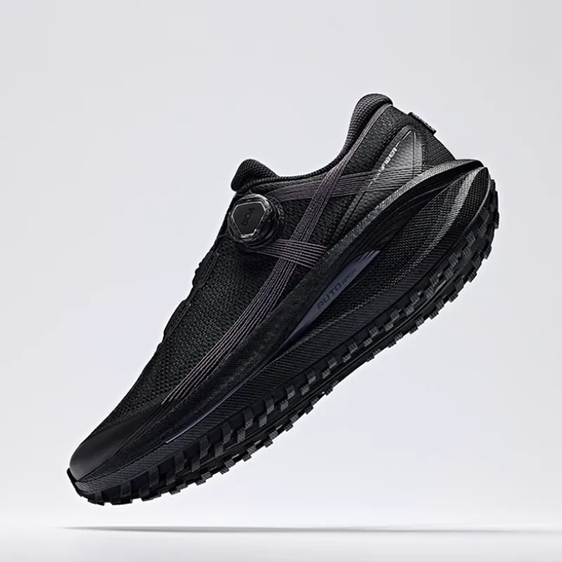 Anta Champion All Weather Series Cushioned Slip Resistant Low Top Casual Running Shoes Men's Black-2