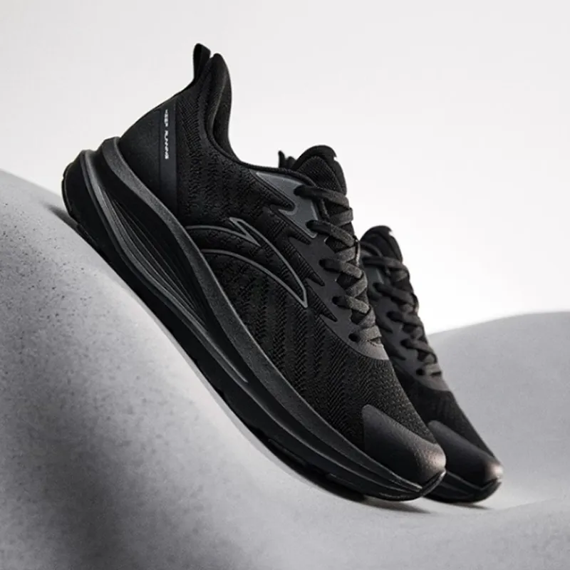 Anta Cloud Journey Anti-Slip Wear-Resistant Low-Top Running Shoes Men's Black-4