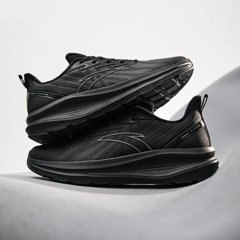 Anta Cloud Journey Anti-Slip Wear-Resistant Low-Top Running Shoes Men's Black-3