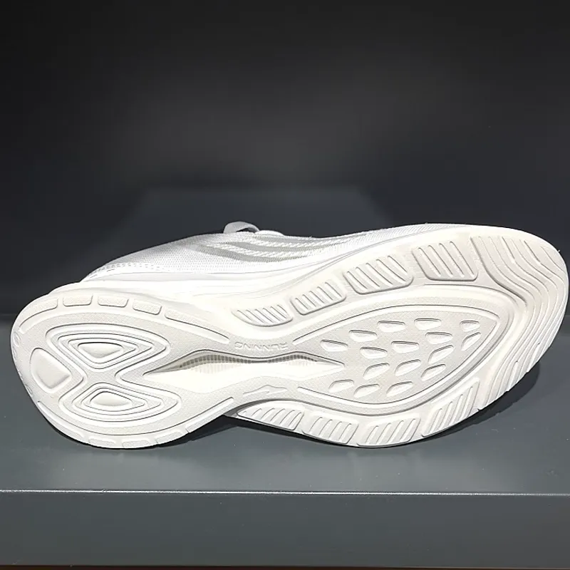 Erke Wear resistant And Lightweight Low Top Running Shoes Men's White Orange-4