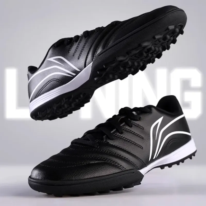LINING Soccer Shoes Men Low Top Standard Black-3
