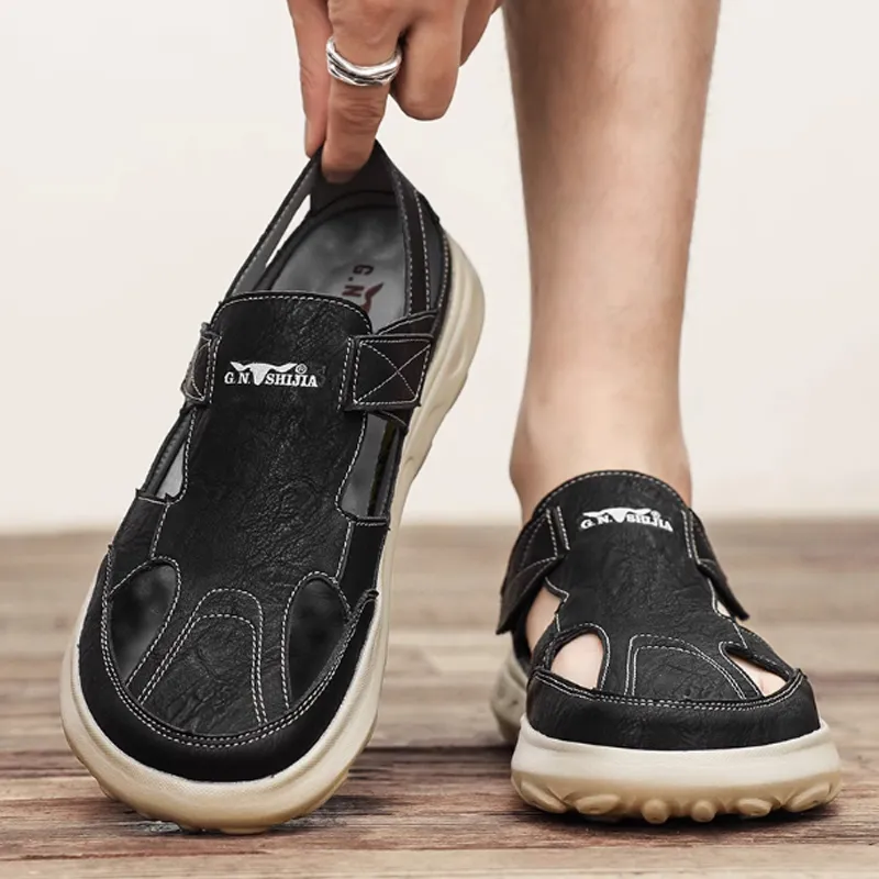 G.N.SHIJIA Beach Sandals Men's Black-3