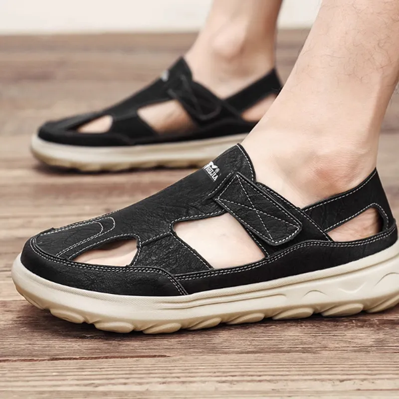 G.N.SHIJIA Beach Sandals Men's Black-2