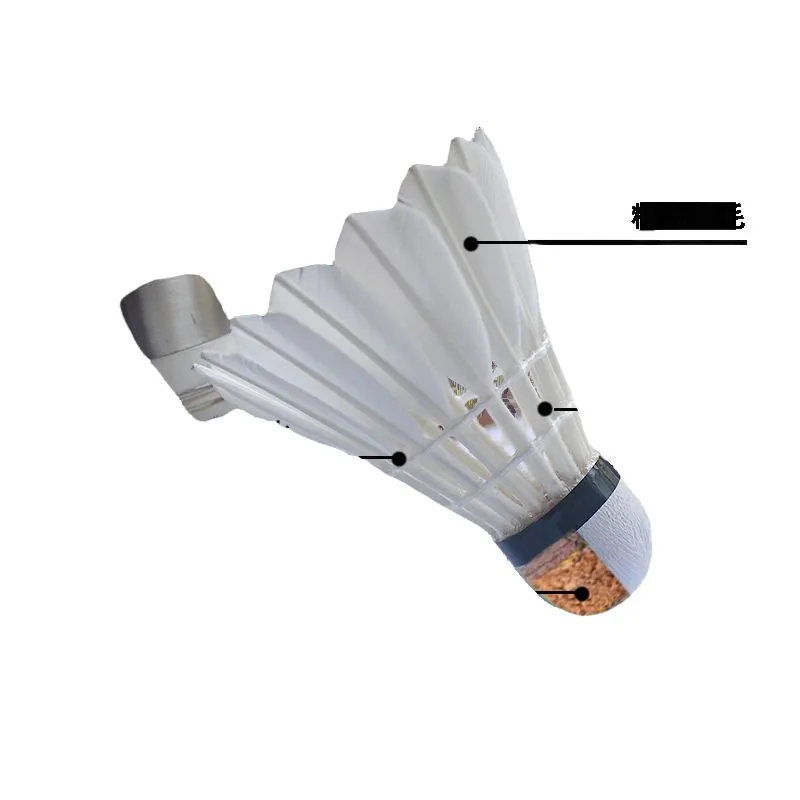 MIKALAN 12 Pack Duck Feather Shuttlecocks-2