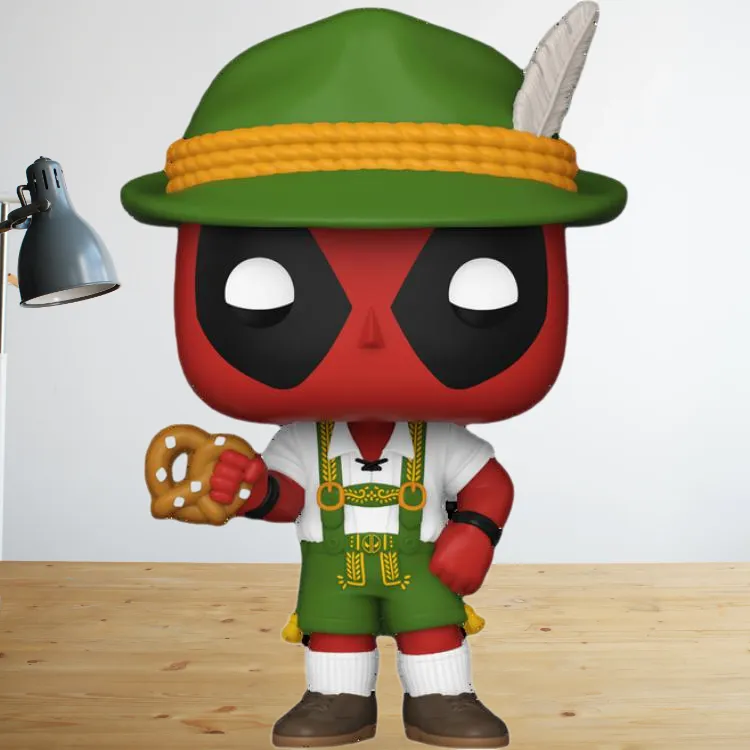 Funko x MARVEL POP! Limited Leather Pants Edition Deadpool Chibi Figures-3