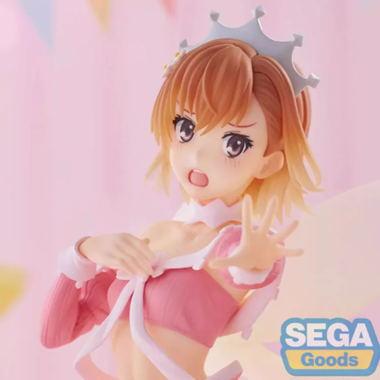 SEGA A Certain Scientific Railgun T Luminasta Figure, Mikoto Misaka, Big Elf Servant Bonus Gifts-3