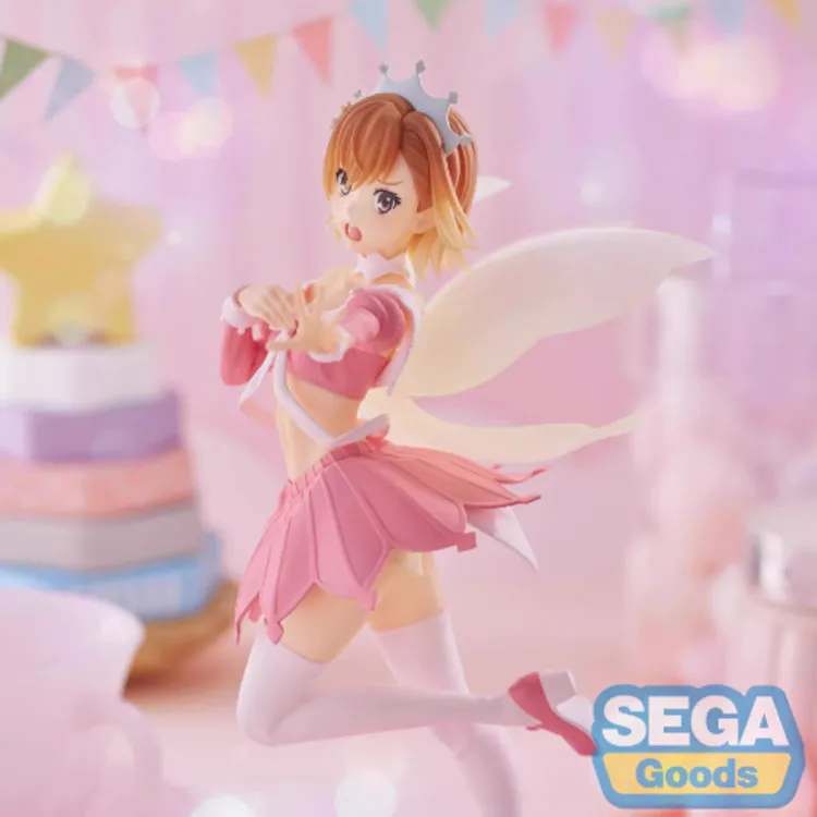 SEGA A Certain Scientific Railgun T Luminasta Figure, Mikoto Misaka, Big Elf Servant Bonus Gifts-1