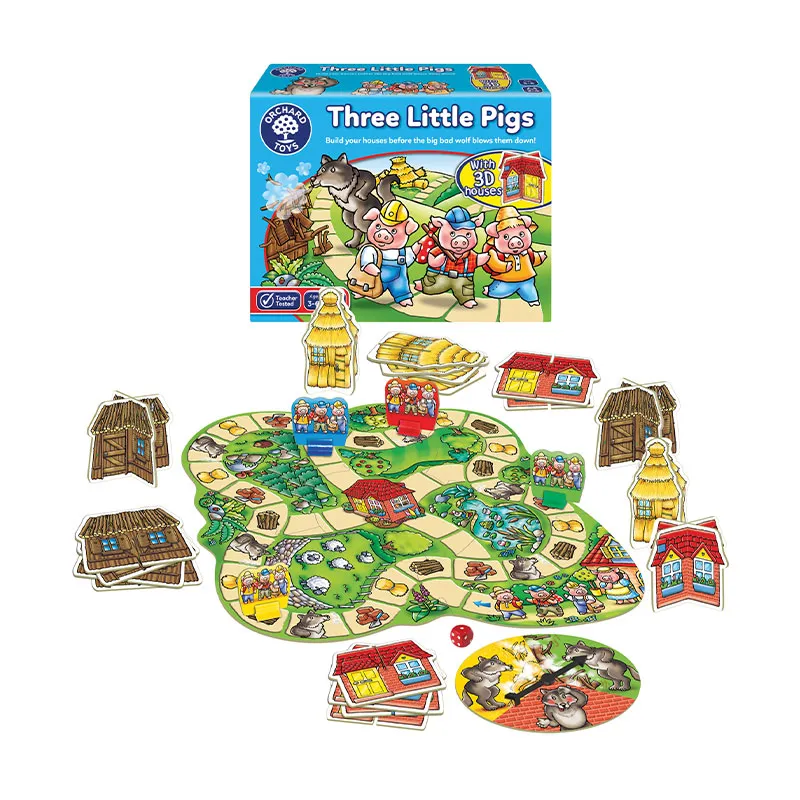 KUAIMANHU 3 Pack Piglet By Orchard Toys Logic And Concentration Training Toy Board Games-1