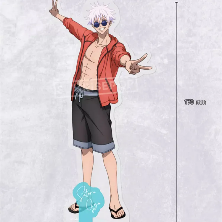SUNRISEPOP Jujutsu Kaisen Merch Satoru Gojo Summer Beach Single Person Acrylic Stands-1