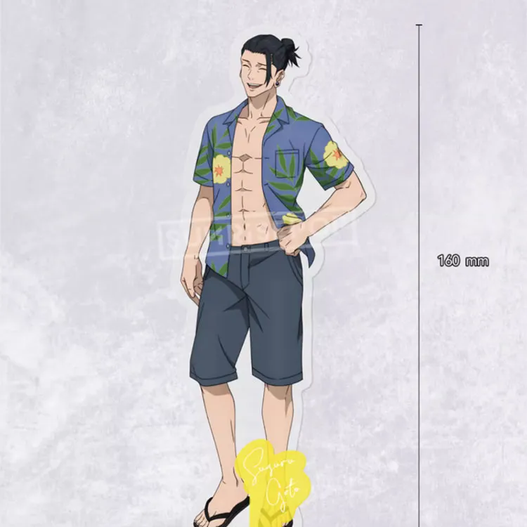 SUNRISEPOP Jujutsu Kaisen Merch Satoru Gojo Summer Beach Single Person Acrylic Stands-3