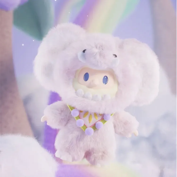 FINDING UNICORN Pink Beast BOB Vinyl Plush Pendant Hang Tag Box 17cm-3