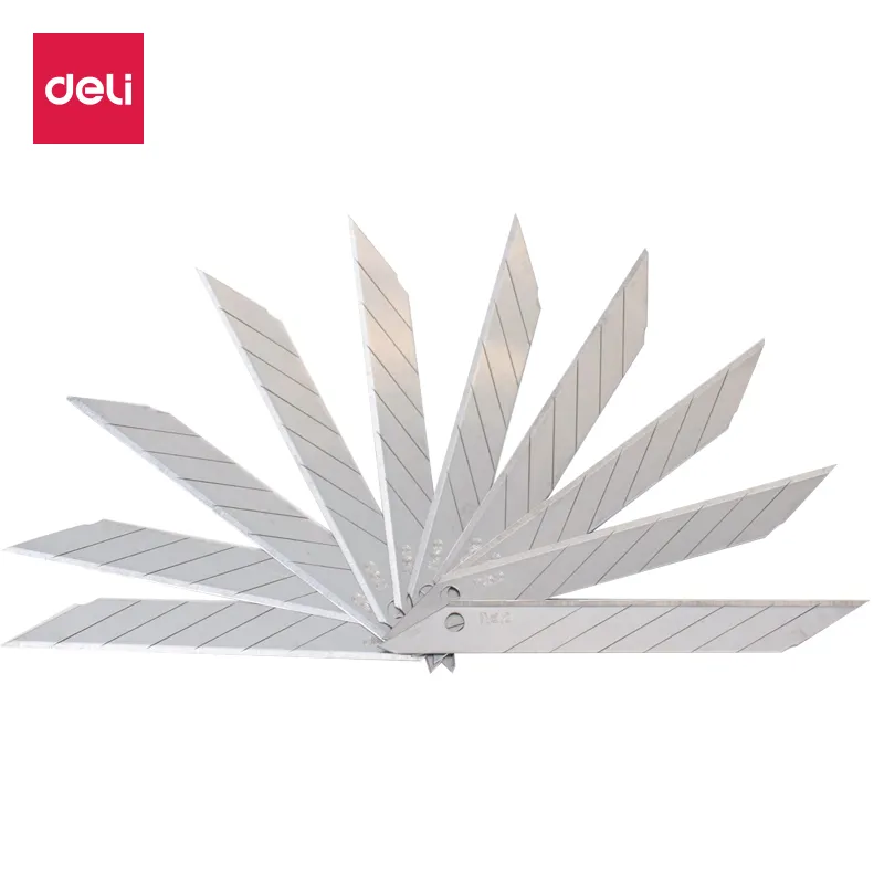 Deli 30 Degrees Trumpets Blades SK5 Paper Cutting Carving Small Blades 9mm Car Window Tints Utility Knife/Box Cutter-1