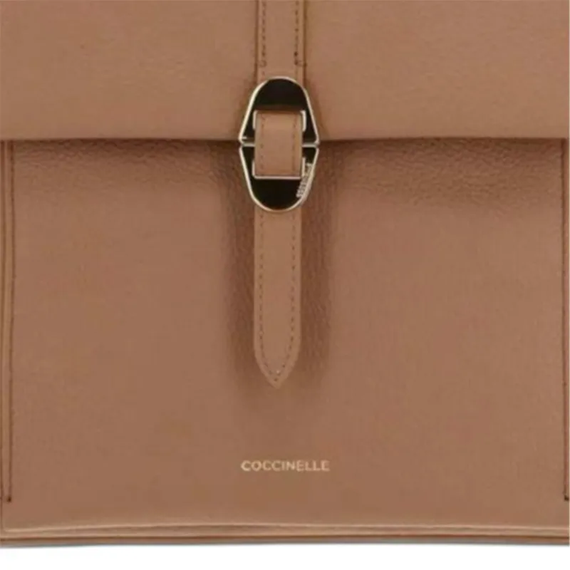 COCCINELLE Leather Backpack Women's Brown-3