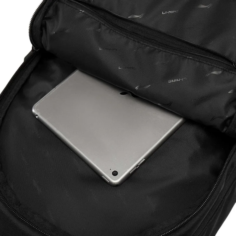 LiNing Polyester Backpack Unisex Black-16
