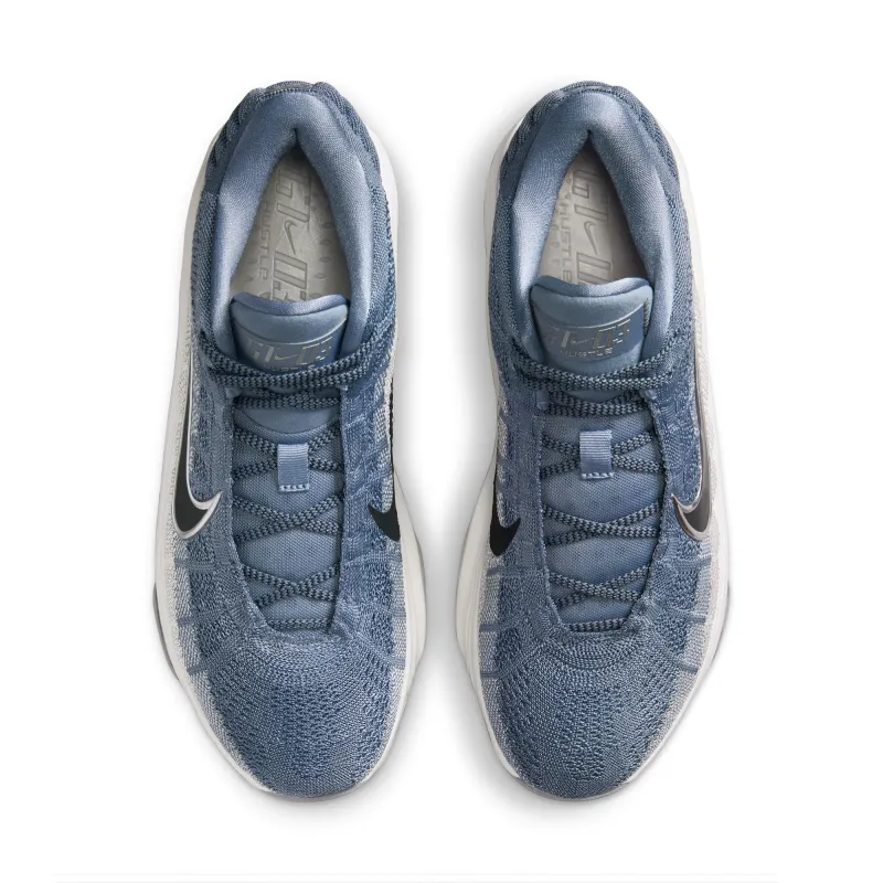 Nike G.T. Hustle 3 Cushioning Slip Resistant Mid Top Basketball Shoes Men's Gray Blue-3