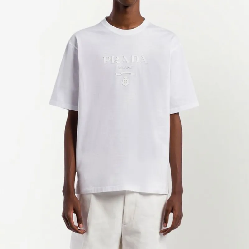 PRADA Logo Printed Short Sleeved T Shirt-5
