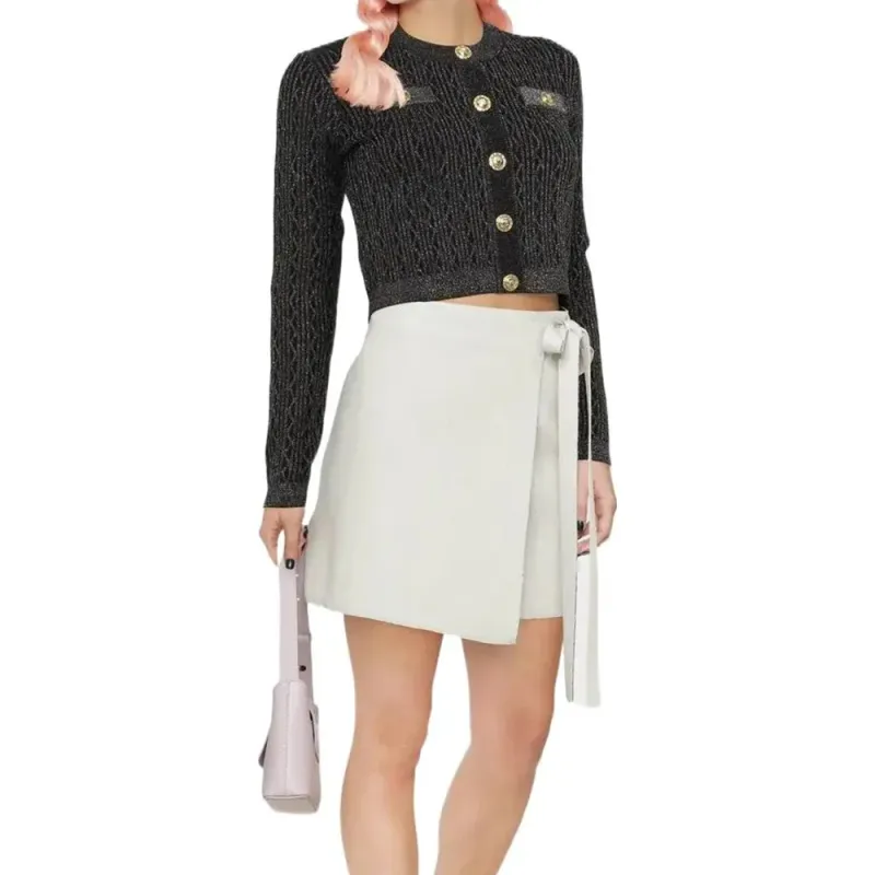 PINKO Crop Tops Women's Black-4