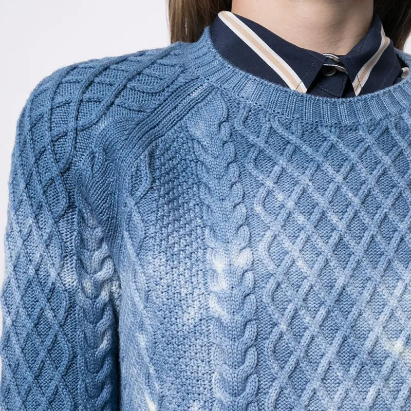 GUCCI Cable knit Tie dye Jumper-4