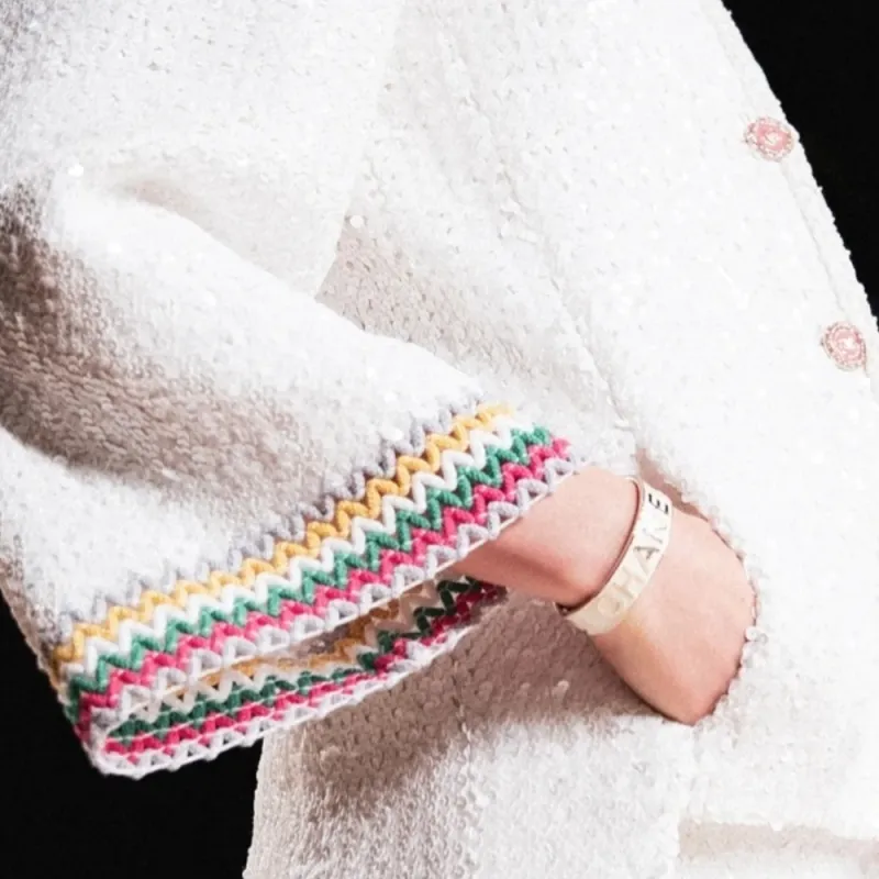 CHANEL Jackets Women's White-4