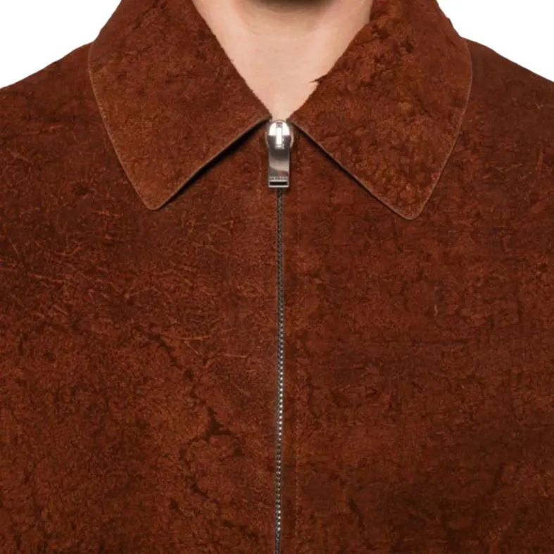 Alexander McQueen Distressed Zip Up Bomber Jacket-4