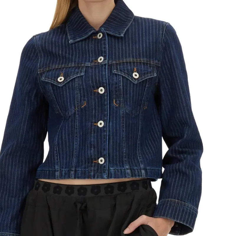 KENZO Button Up Denim Trucker Jacket-3