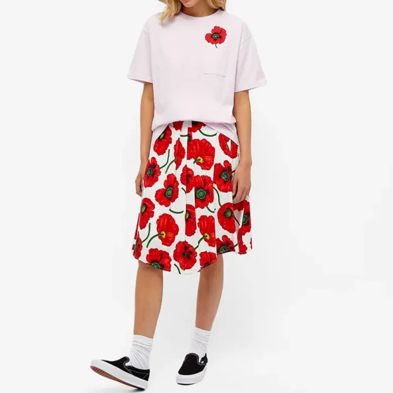 KENZO Poppy By Nigo Women's Oversized Pocket T Shirt Faded Pink-2