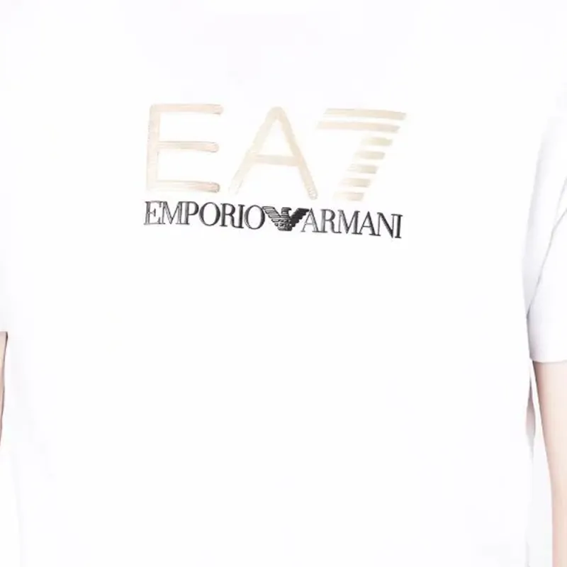 EMPORIO ARMANI EA7 T Shirts Men White-4