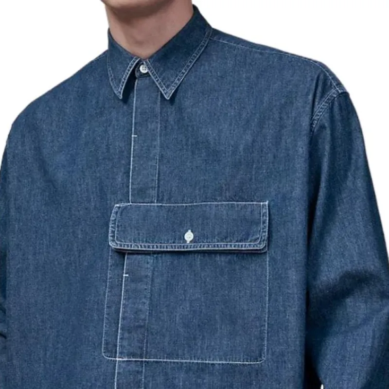 HERMES Denim Jackets Men Blue-2
