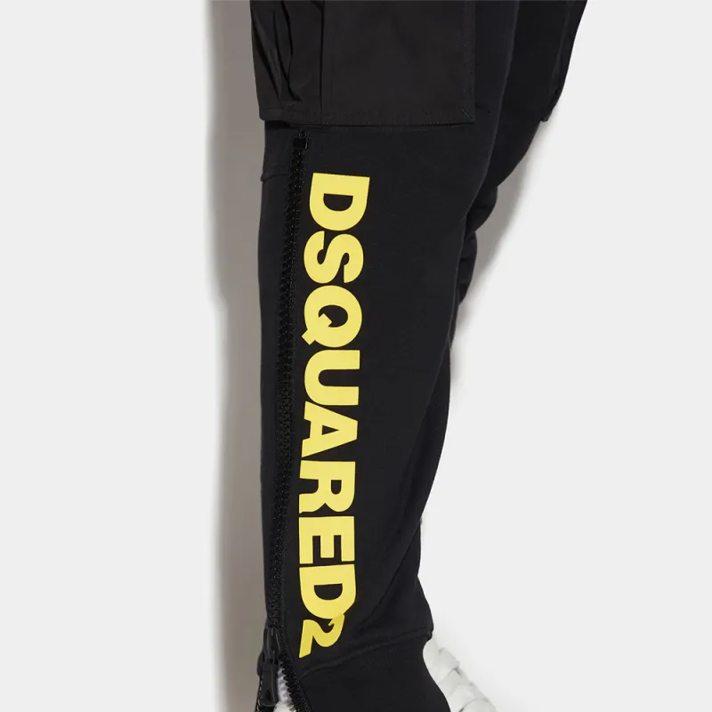 DSQUARED 2 Cargo Pants Men Black-4