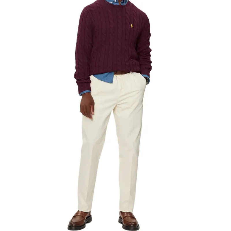 Polo Ralph Lauren Logo Embroidered Cable Knit Jumper-2