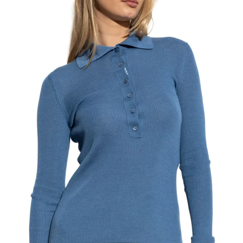 GUCCI Polo Shirts Women's Blue-2
