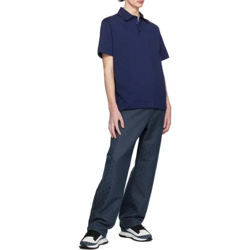 Givenchy 4G Jacquard Short Sleeved Polo Shirt-4