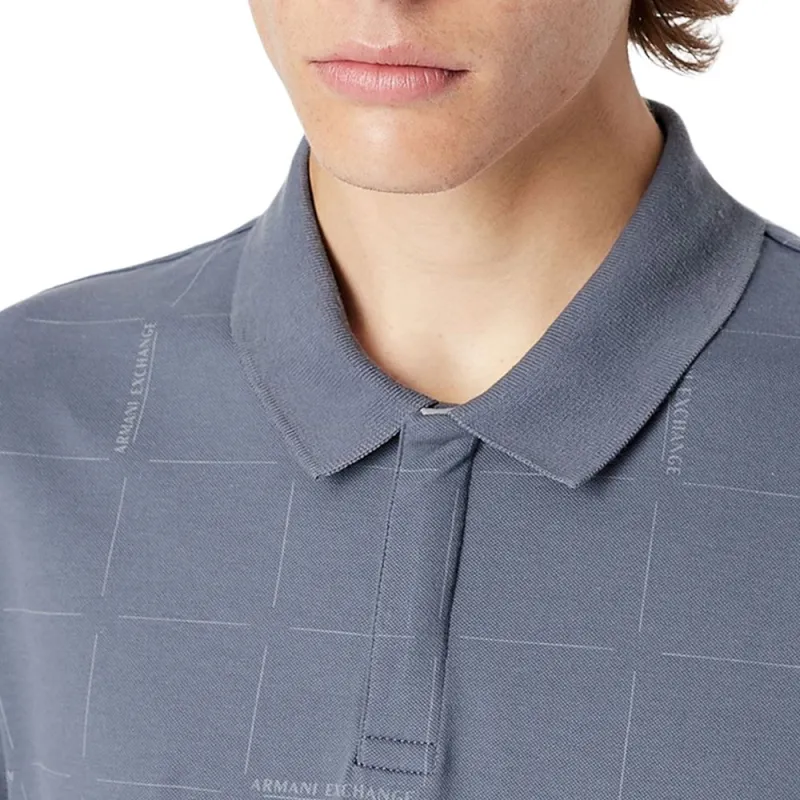 ARMANI EXCHANGE Polo Shirts Men Gray-4