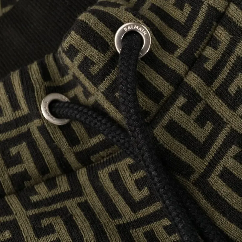BALMAIN Monogram Drawstring Track Pants-4