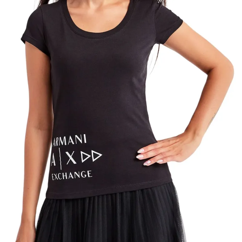 ARMANI EXCHANGE T Shirts Women's Black-4