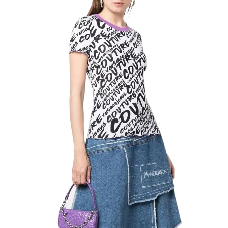 VERSACE JEANS COUTURE SS22 Regular T Shirt Women's Black-4