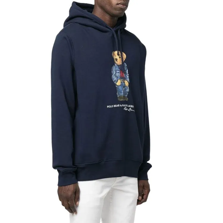 Polo Ralph Lauren Bear Printed Drawstring Hoodie-3