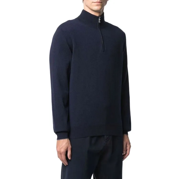 Brunello Cucinelli Funnel Neck Knitted Polo Shirt-3