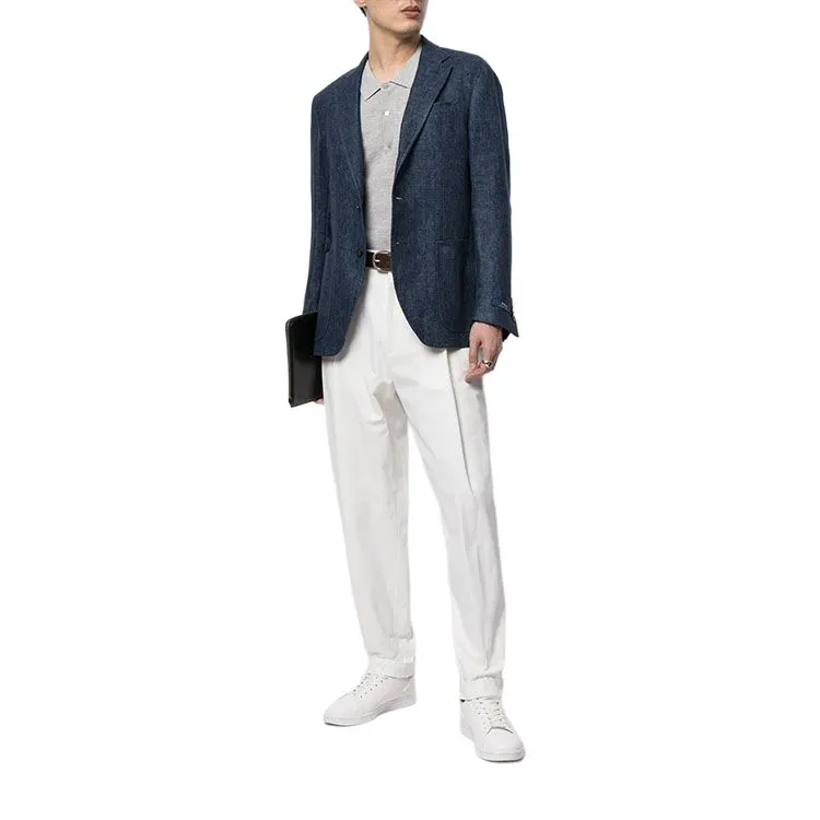 Polo Ralph Lauren Single-breasted Herringbone Blazer-1