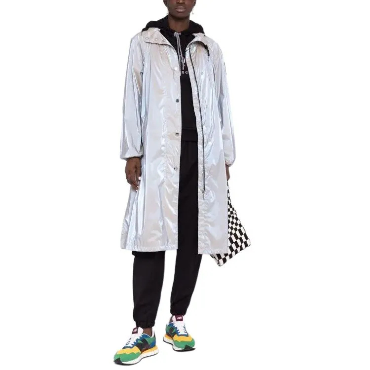 ARMANI EXCHANGEAE Trench Coat Women's Silver-1