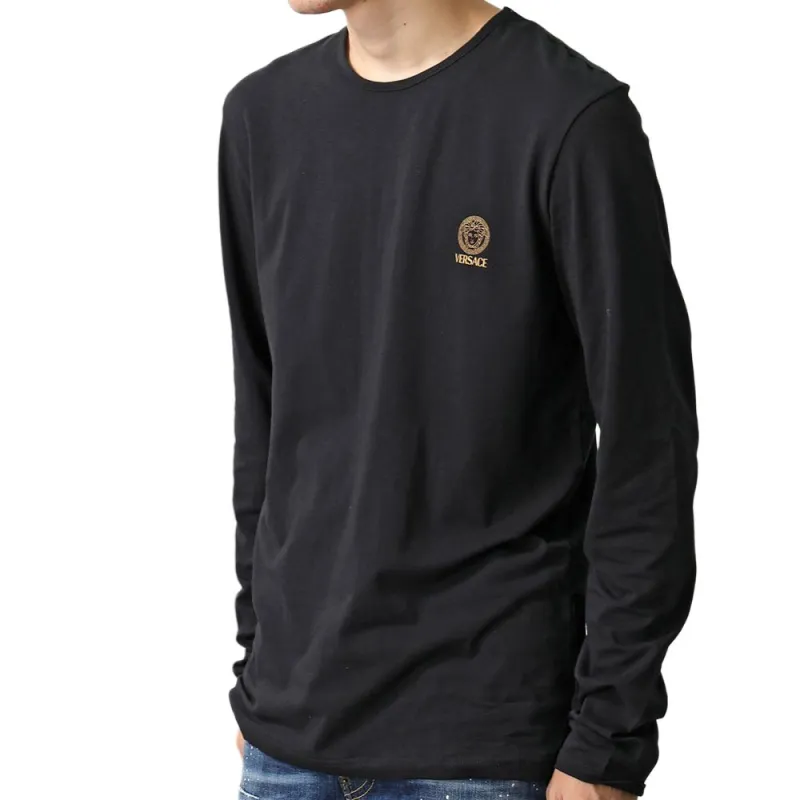 VERSACE Long Sleeved Crewneck T Shirt-3