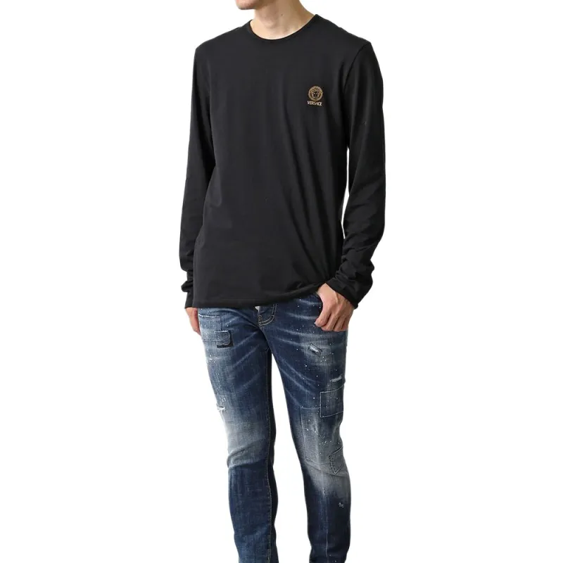 VERSACE Long Sleeved Crewneck T Shirt-2