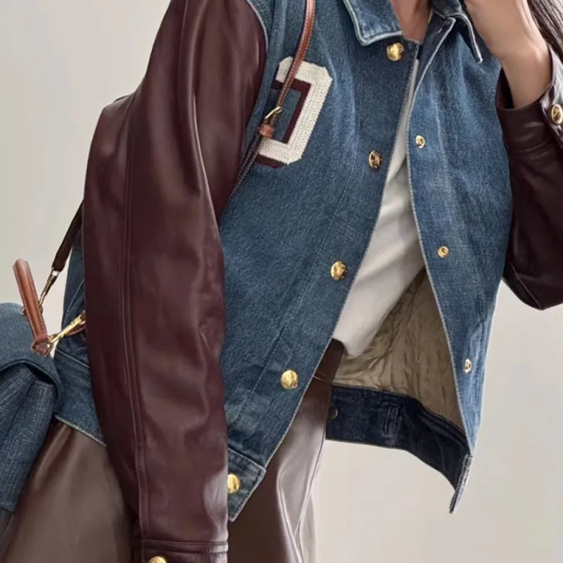CELINE Paris Jacket In Dark Union Wash Denim-3