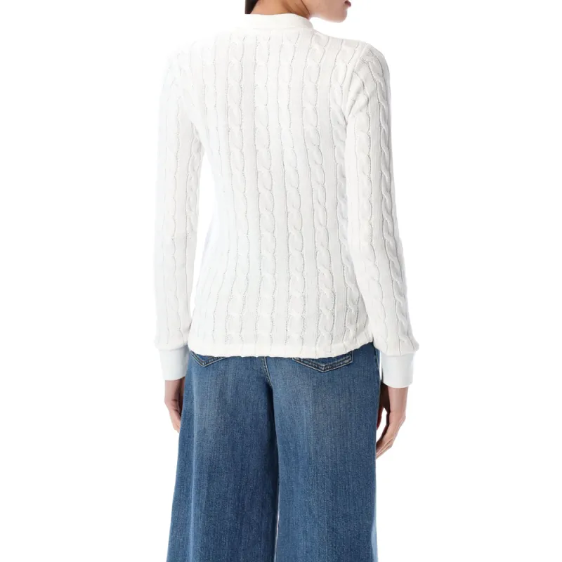 Polo Ralph Lauren Cable Knit Polo Jumper-1