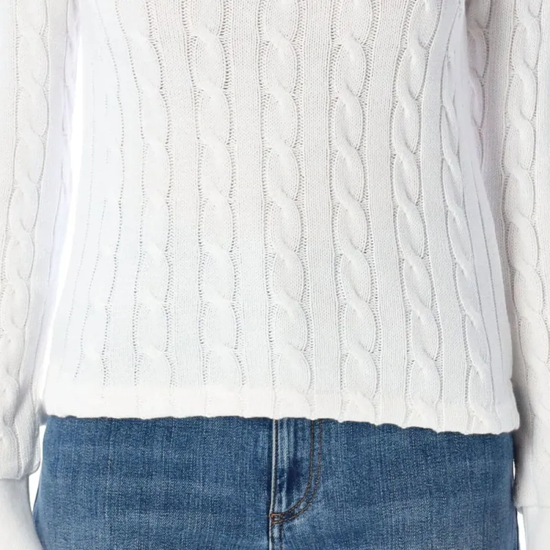 Polo Ralph Lauren Cable Knit Polo Jumper-4