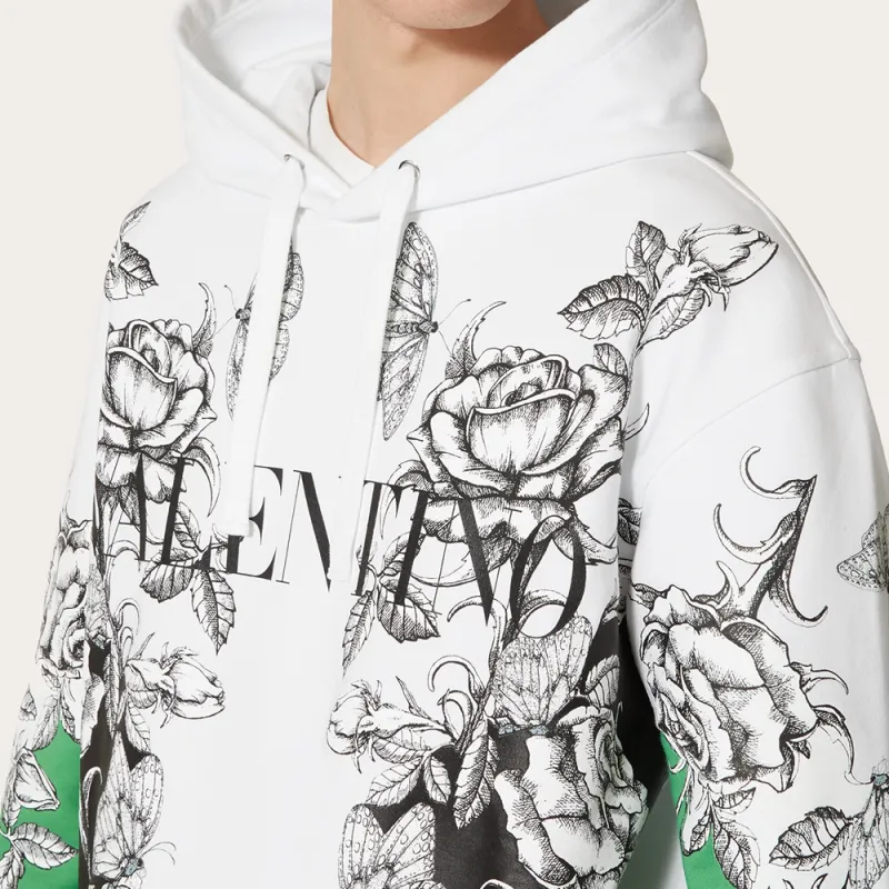 Valentino Sweatshirts Men White Green-4