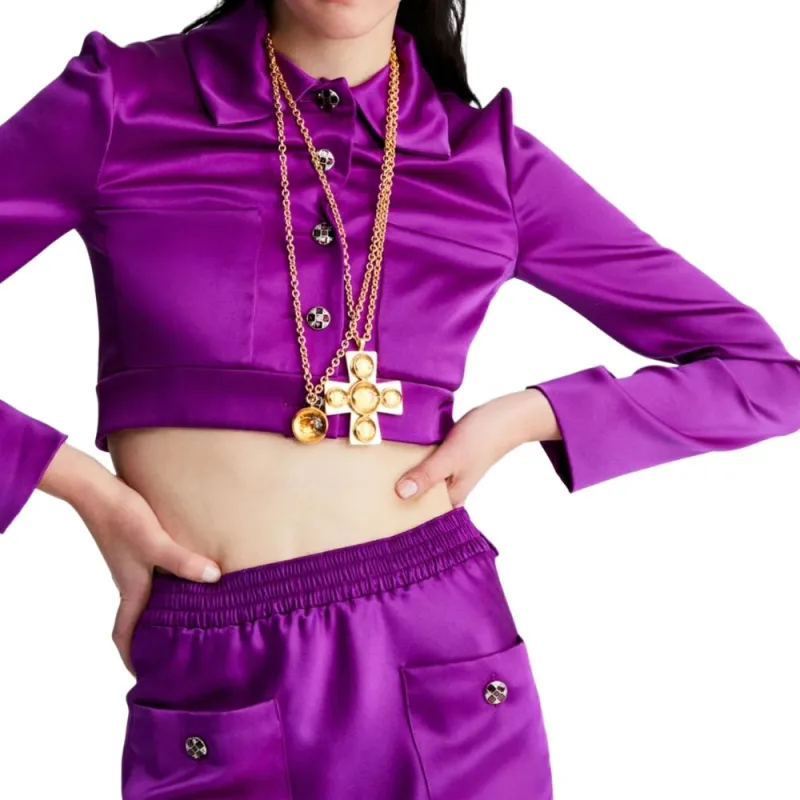 CHANEL Shirts Women's Purple-2